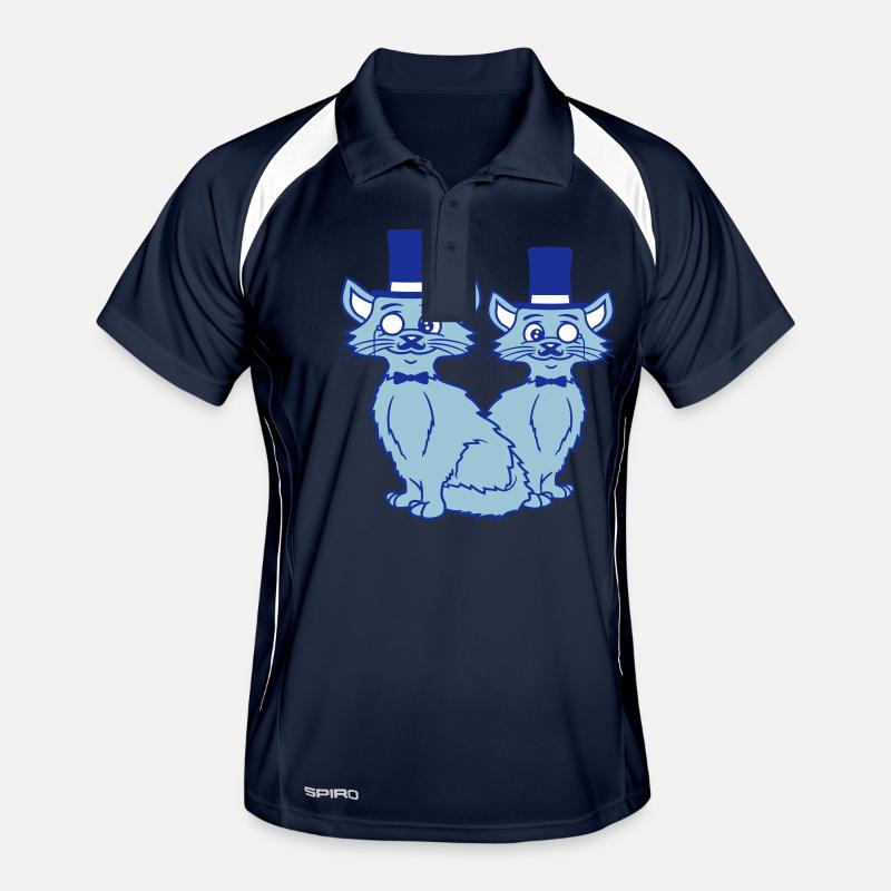 2 Sir Cats Mr. Cylinder Deux Monocle Team Empire Polo respirant Homme