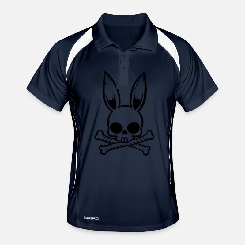 Lapin Crâne de Pâques Crâne Polo respirant Homme