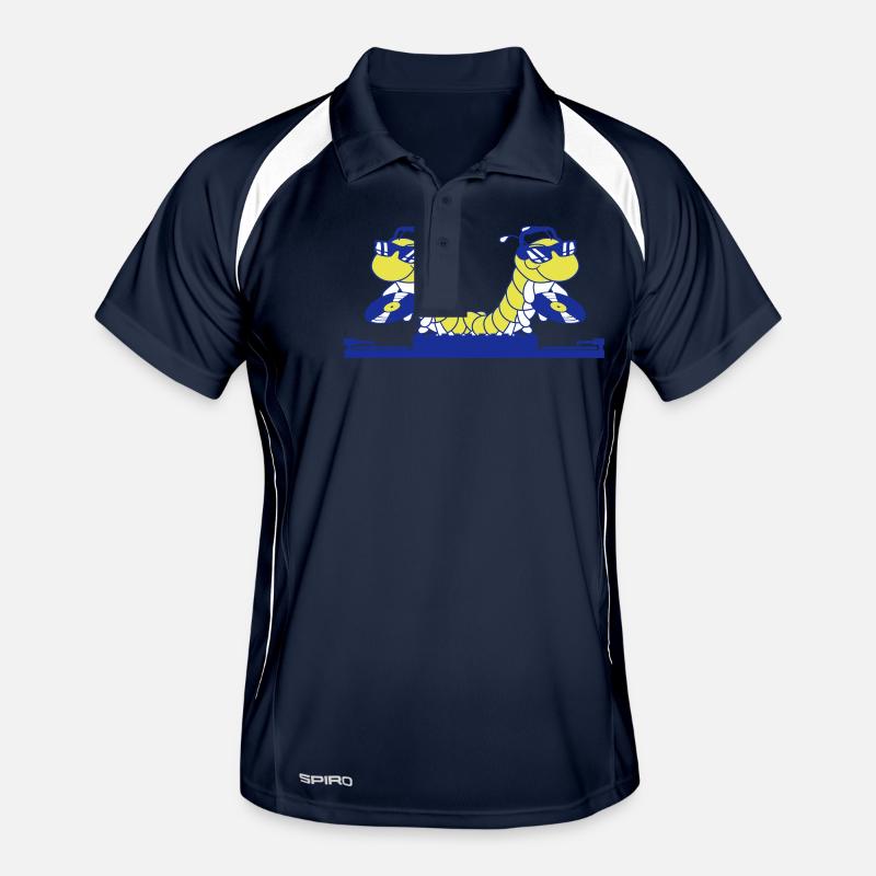 2 DJ Caterpillars Mixer Music Two Record Team Men's Polo breathable