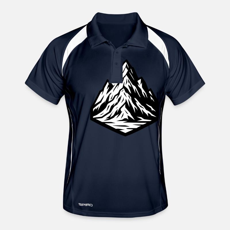Icône de la montagne Polo respirant Homme