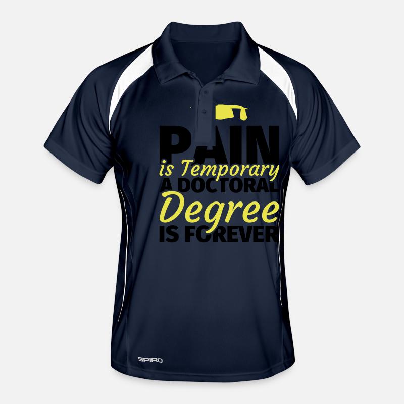 Doktorarbeit Doktorand Promotion Dissertation Männer Polo atmungsaktiv