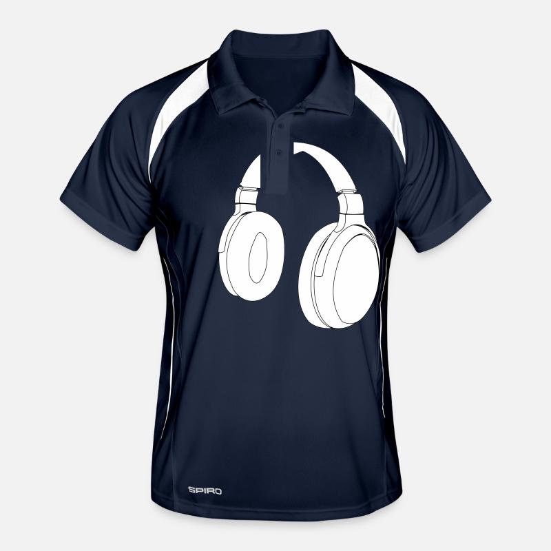 Kopfhörer Vektor Design Männer Polo atmungsaktiv