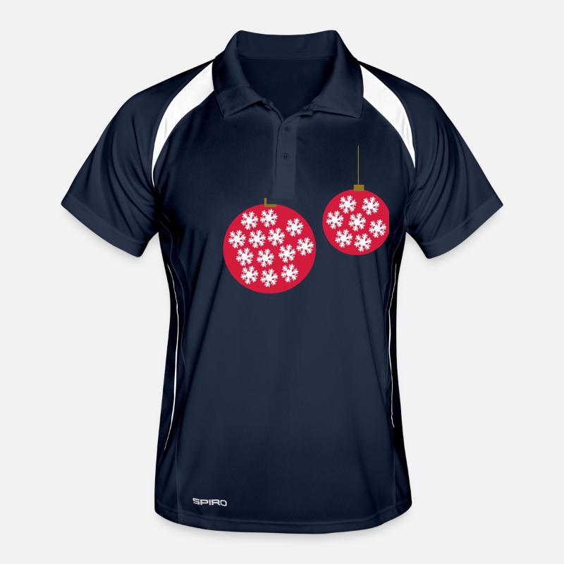 Weihnachtskugel Männer Polo atmungsaktiv