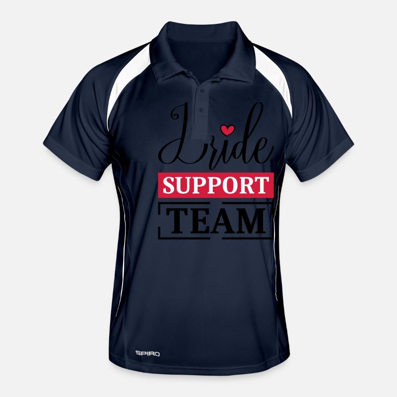 Braut Support Team Männer Polo atmungsaktiv