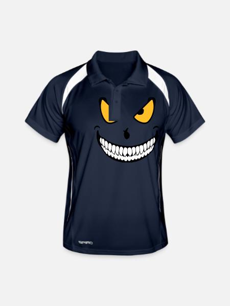 Halloween Monster (3c) - Men's Polo breathable - navy/white - Front