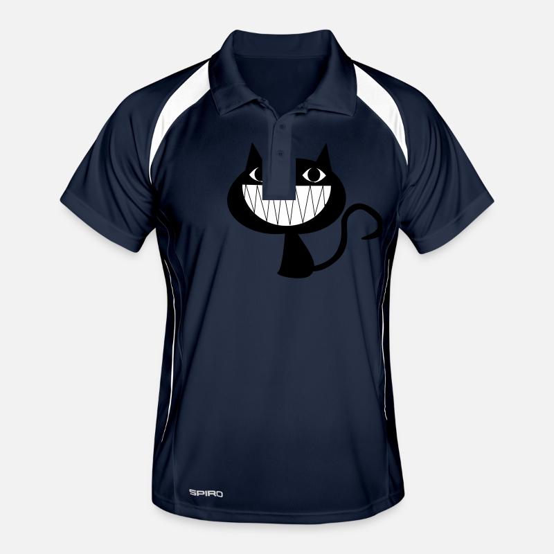 Grinning Cat Men's Polo breathable