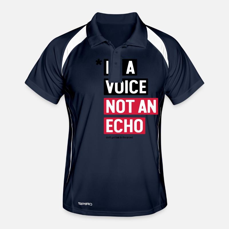 be a voice not an echo - gift idea Men's Polo breathable