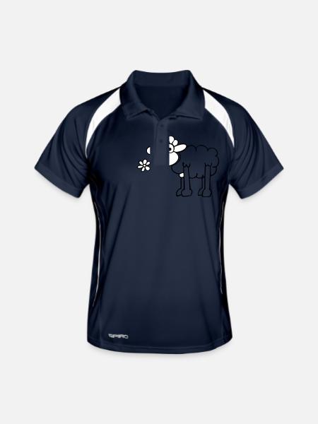Sommerfeeling - Polo respirant Homme - marine/blanc - Devant