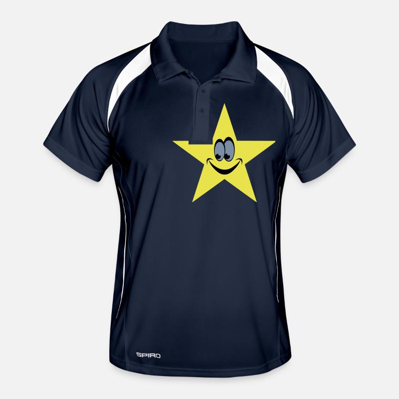 star smiley Men's Polo breathable