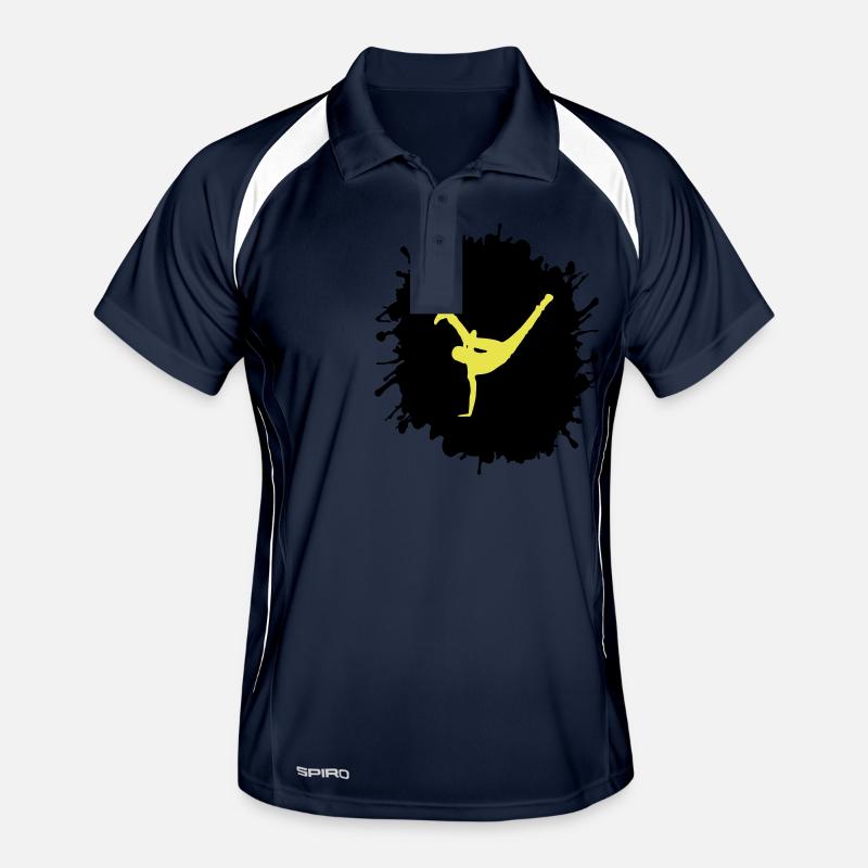 Breakdance éclaboussures Polo respirant Homme