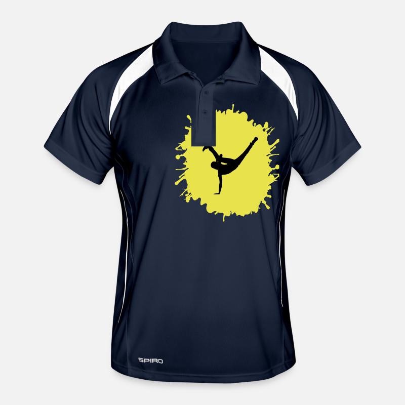 Breakdance éclaboussures Polo respirant Homme