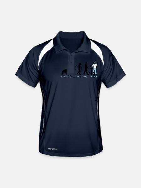 Evolution des Mannes Matrose mit anker - Männer Polo atmungsaktiv - Navy/Weiß - Vorne