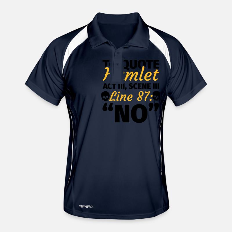 Funny saying pessimist Men's Polo breathable