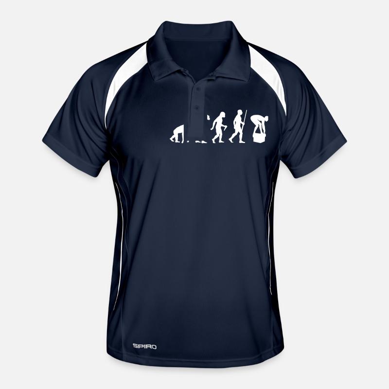 Swimming Evolution - Männer Polo atmungsaktiv - Navy/Weiß