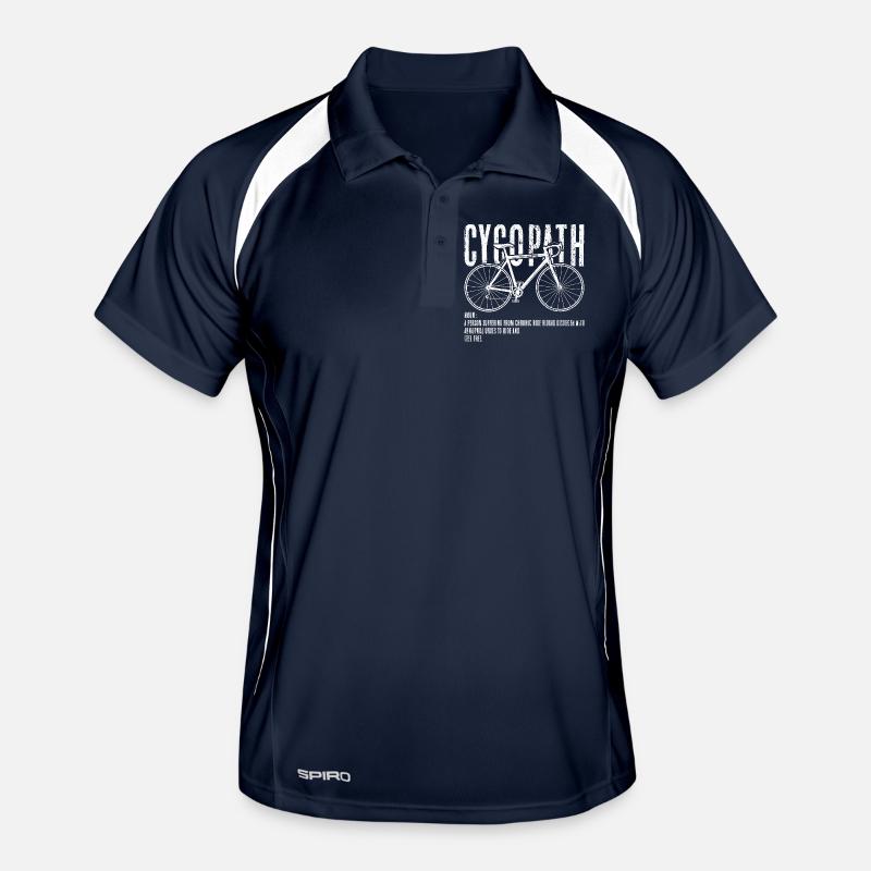 Silhouette de vélo cyclopathe Polo respirant Homme