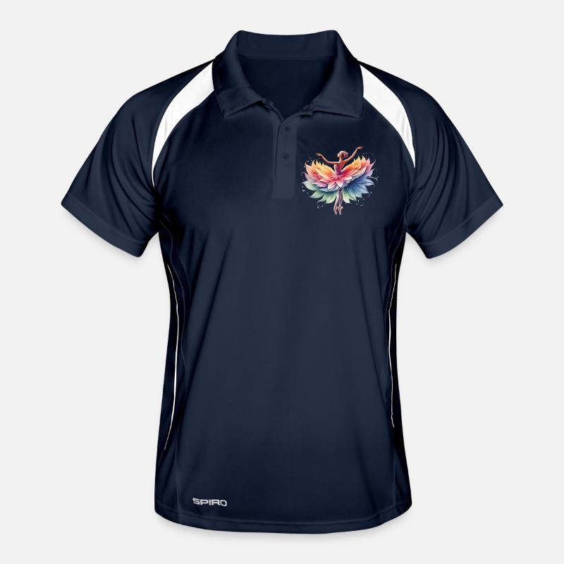 Ballet dancer with tutu Men's Polo breathable