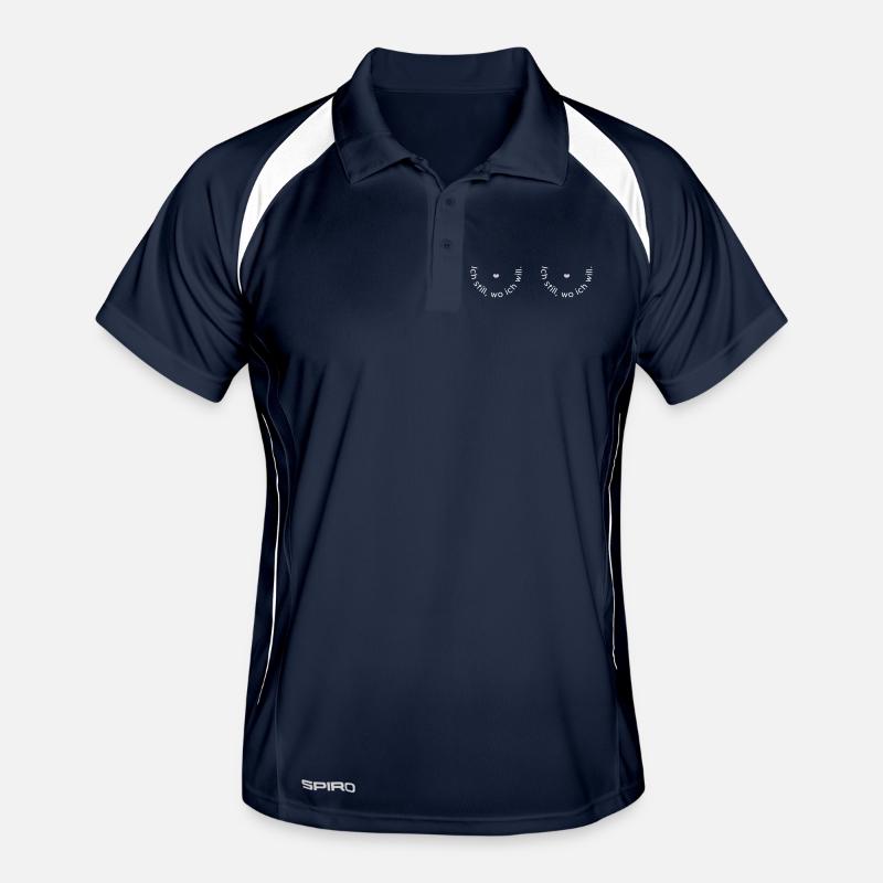 Ich still, wo ich will Männer Polo atmungsaktiv