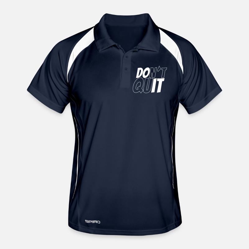 dont´t quit vs do it Männer Polo atmungsaktiv