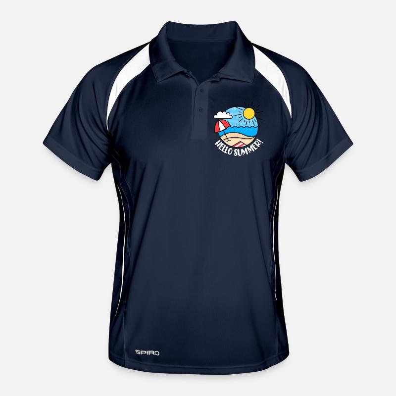 Hello Summer 2 (dark) Men's Polo breathable