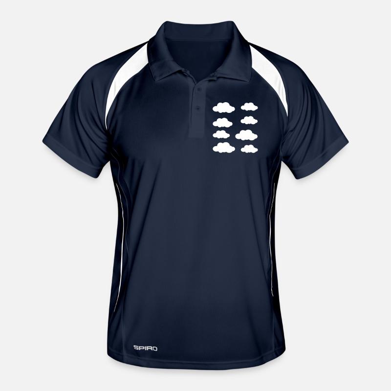White clouds Men's Polo breathable