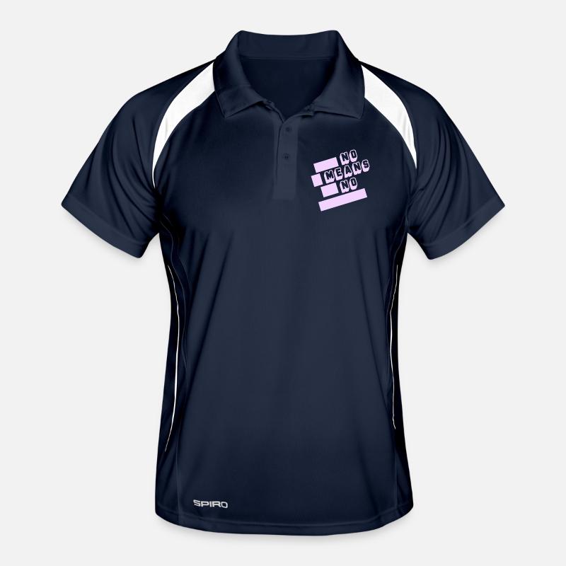 No means no Männer Polo atmungsaktiv
