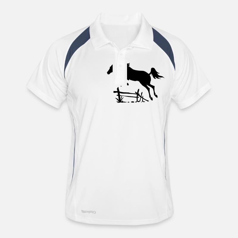 Springendes Pferd Männer Polo atmungsaktiv