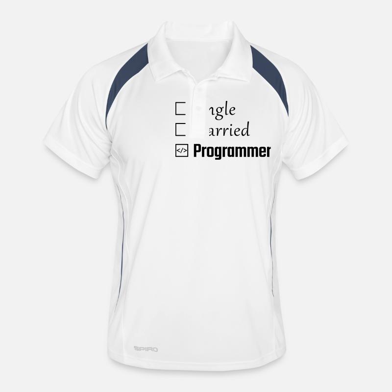 Single, Married, Programmer Men's Polo breathable