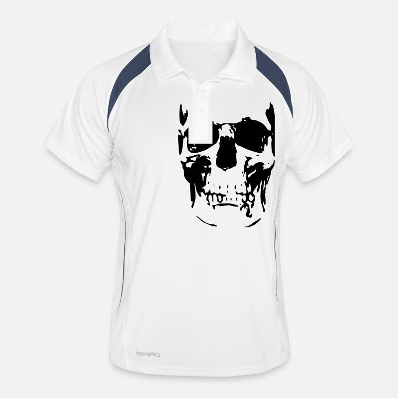 Schädel 2 Männer Polo atmungsaktiv