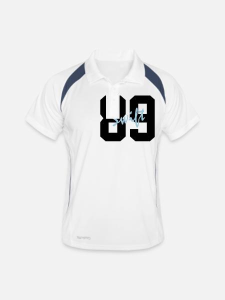 swift 89 - Men's Polo breathable - white/navy - Front