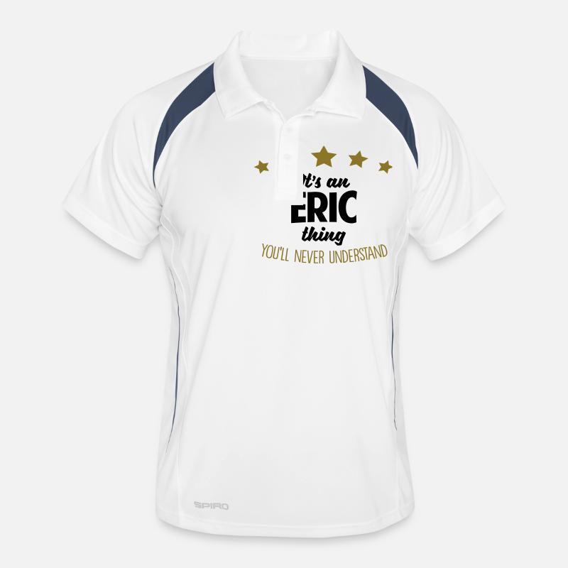 It's an eric name thing stars never under - Men's Polo breathable - white/navy
