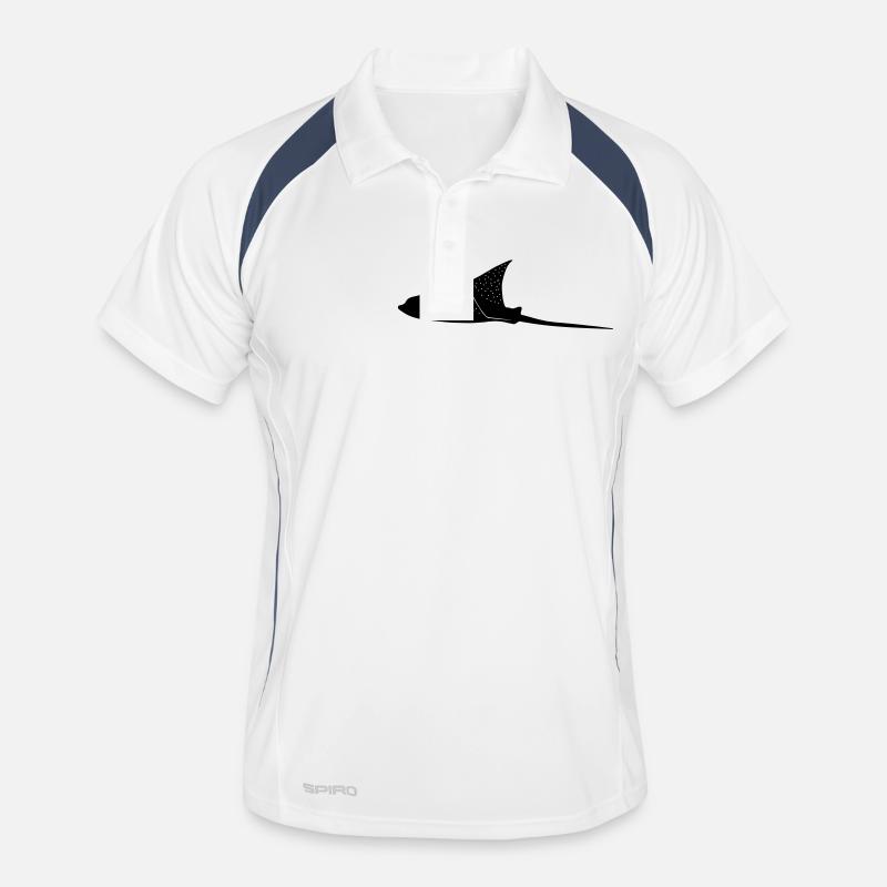 Raies d'aigle en mode vol Polo respirant Homme