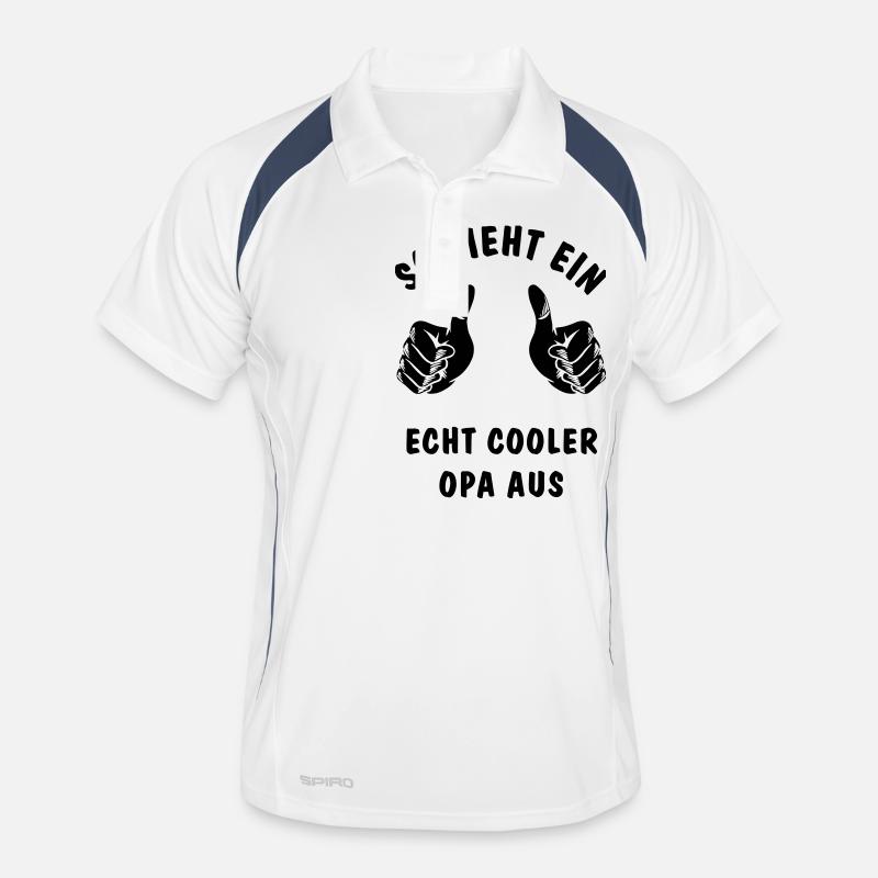 cooler opa Männer Polo atmungsaktiv
