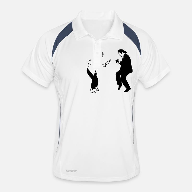 pulp fiction dancing pf06 Männer Polo atmungsaktiv