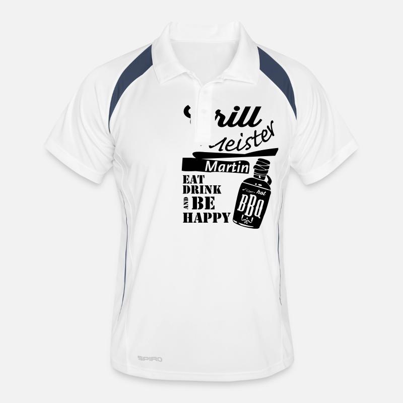 GrillmeisterMartin Männer Polo atmungsaktiv