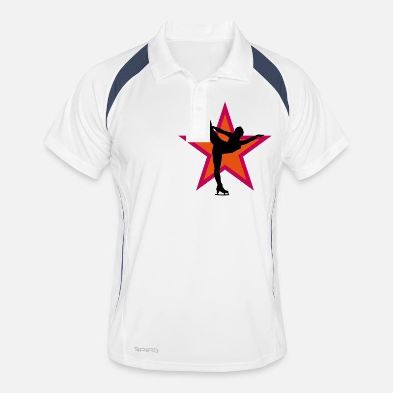 eiskunst_c_3c - Men's Polo breathable - white/navy