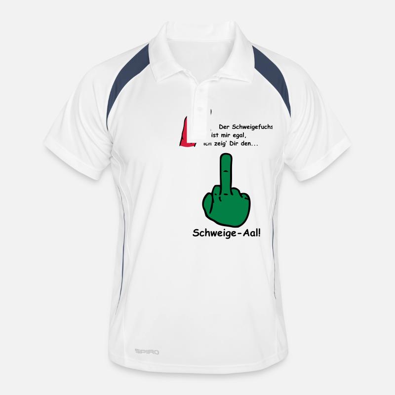 Schweige-Aal Männer Polo atmungsaktiv