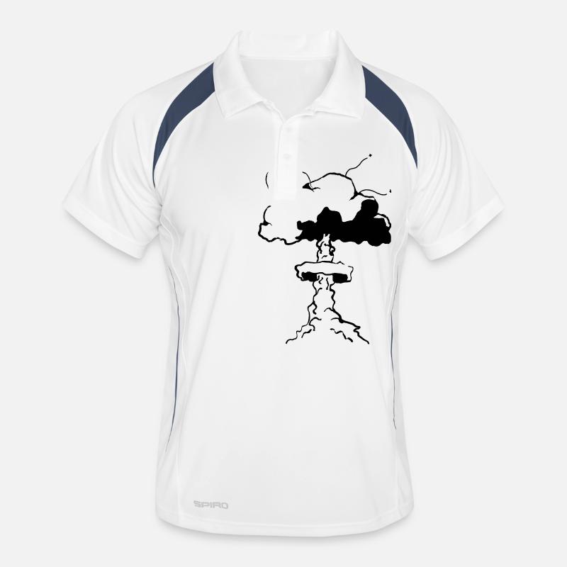 Atom Explosion Männer Polo atmungsaktiv