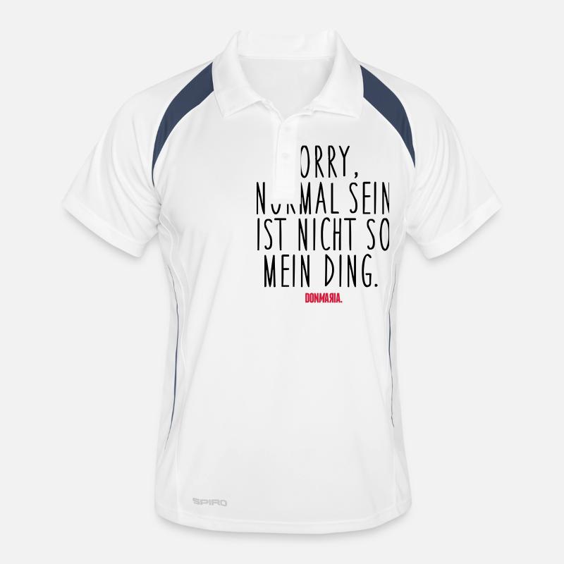 Normal sein Männer Polo atmungsaktiv