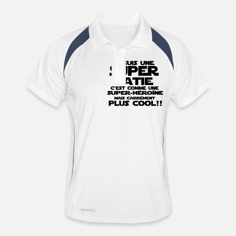 comme une super-héroine (tatie) Polo respirant Homme
