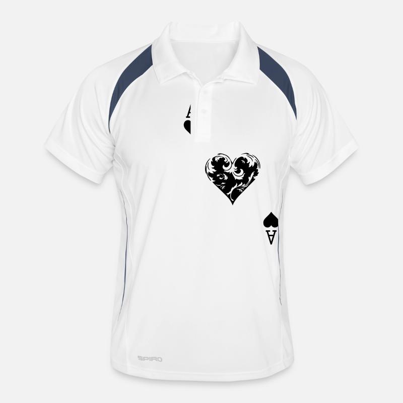 Herz AS Männer Polo atmungsaktiv