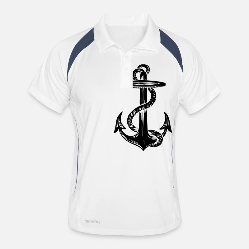 Schwarzer Anker - Black Anchor Männer Polo atmungsaktiv