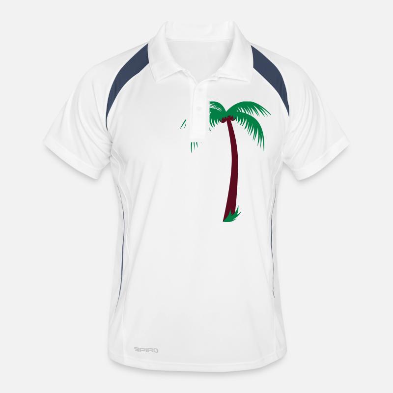 Palm with coconut Men's Polo breathable