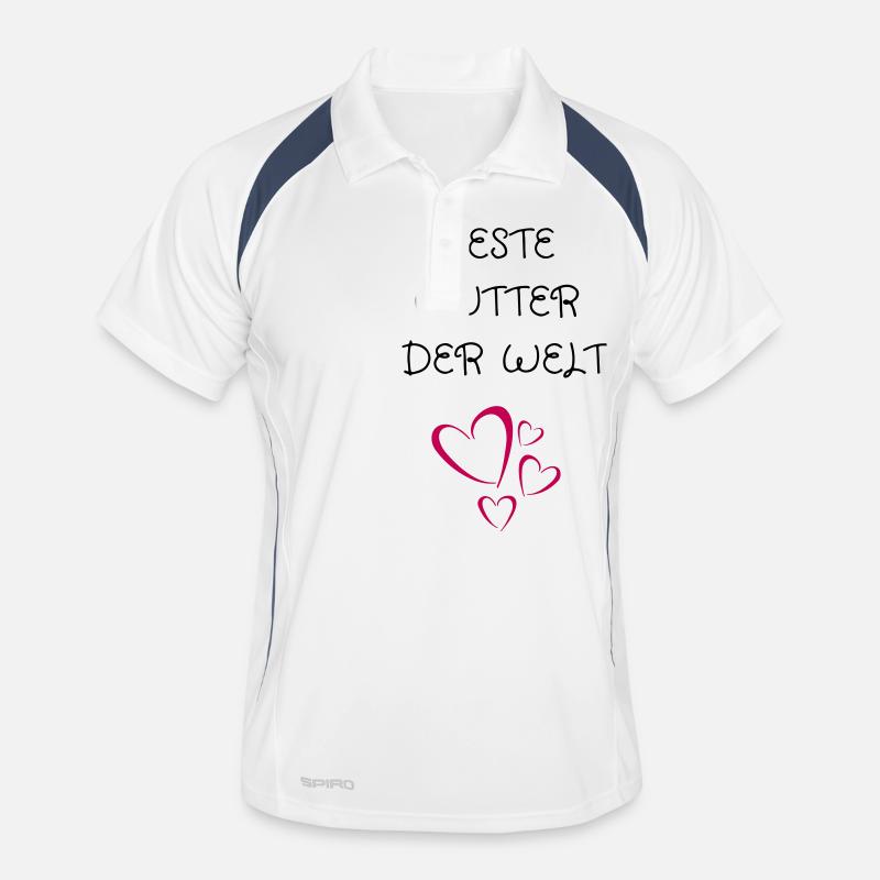 Muttertag geschenk beste mutter der welt Männer Polo atmungsaktiv