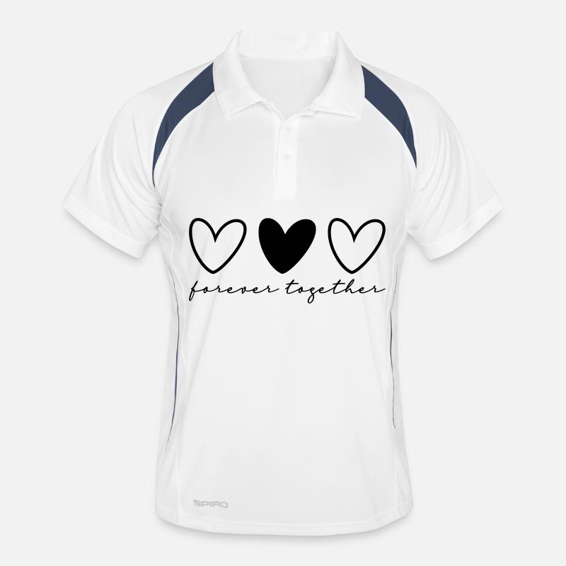 3 Herzen Partner Teil 2 von 3 Männer Polo atmungsaktiv