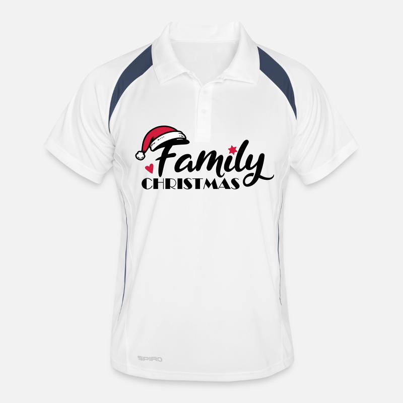 Police de Noël familiale Polo respirant Homme