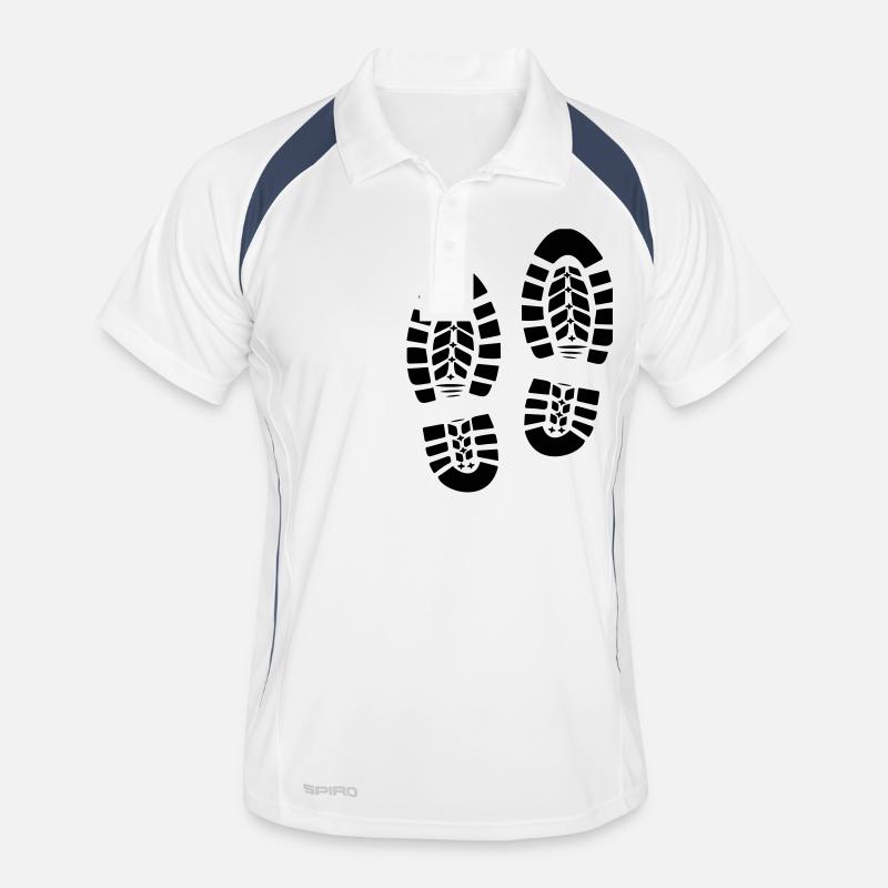 Randonnée empreinte empreinte 1c shoeprint Polo respirant Homme