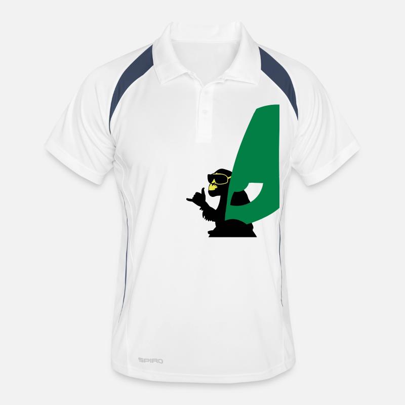 windsurfer monkey Männer Polo atmungsaktiv