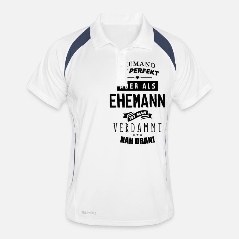niemand ist perfekt ehemann Männer Polo atmungsaktiv