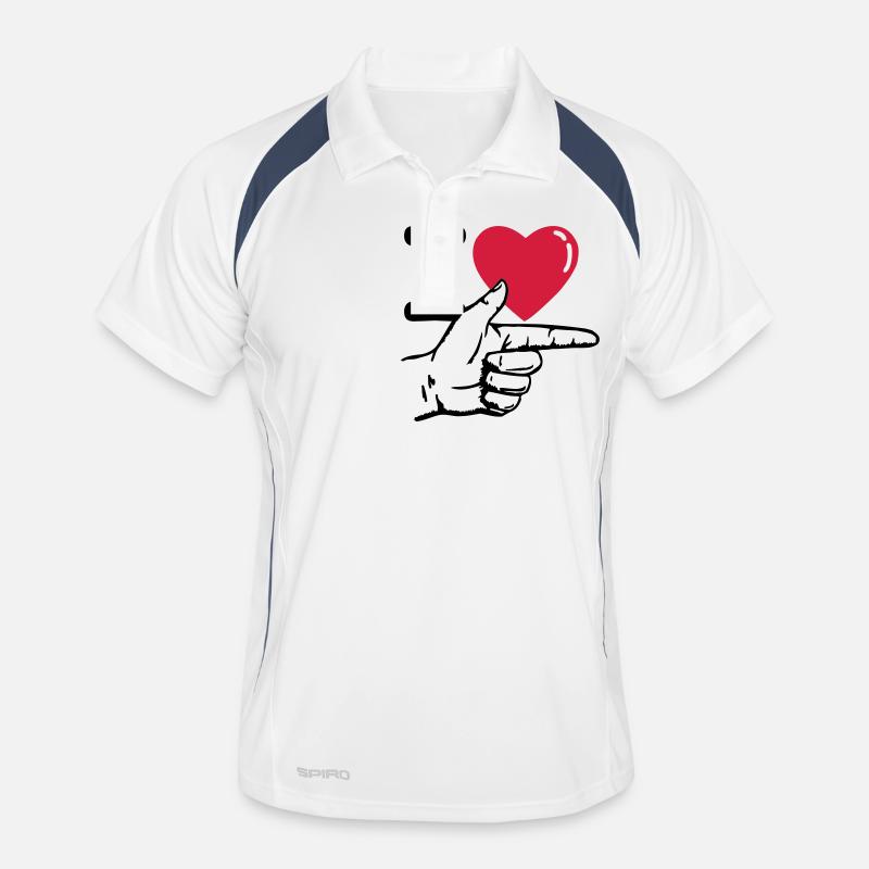 I heart him Männer Polo atmungsaktiv