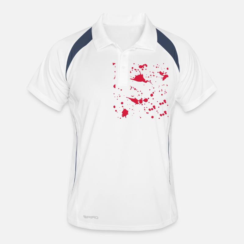 Blood Splatter Men's Polo breathable
